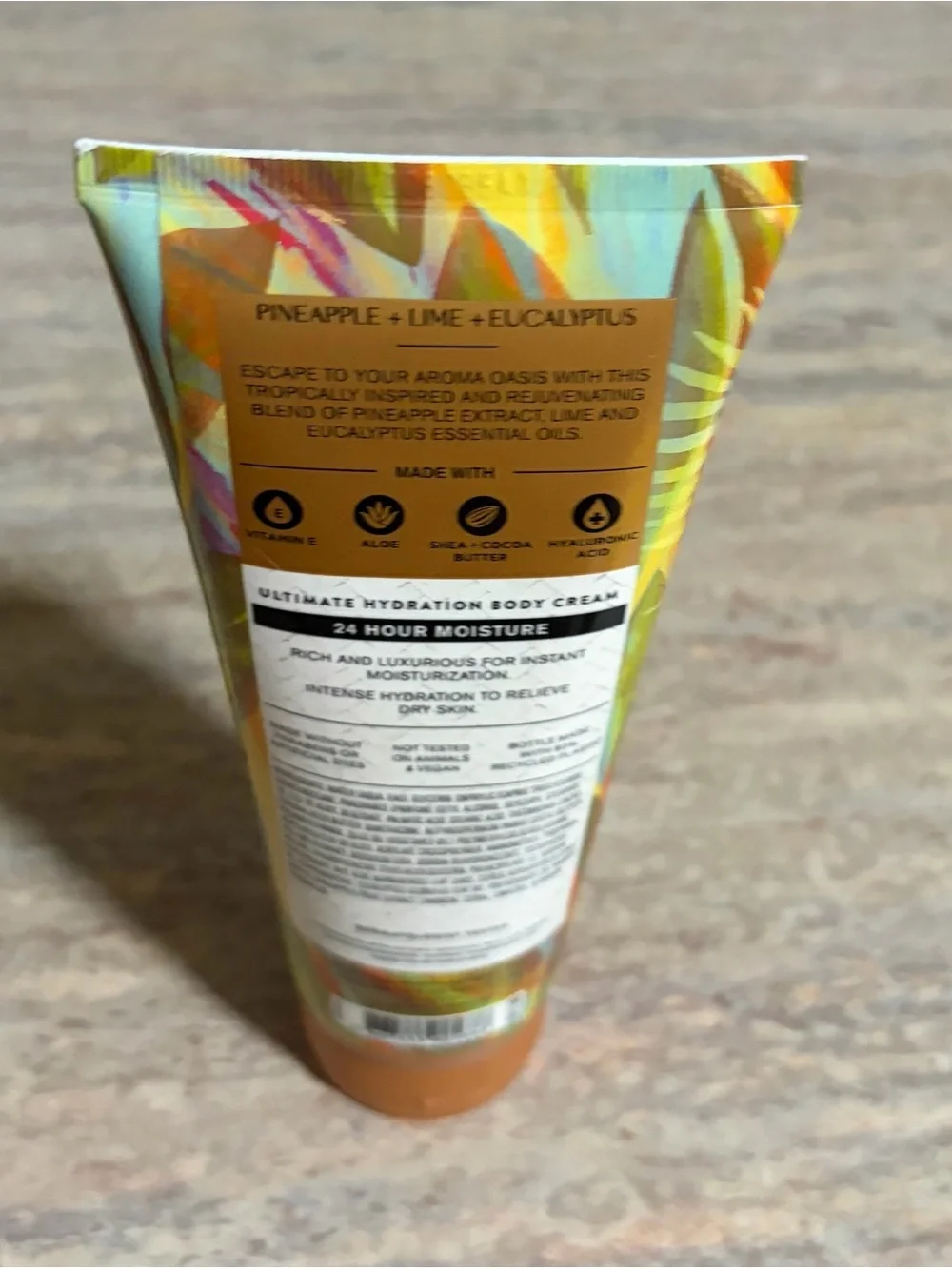 Bath & Body Works Aromatherapy Tropical Yellow Orange Green Tube